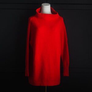 Free People | Funnel Neck, Cotton Blend, Slouchy Tunic Sweater